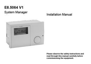 DRCASCACONTAA System manager_E8.5064 EN 1.903-V1-Inst-14 0415_Installation manual_English download